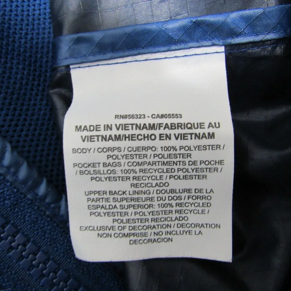 Nike Jacket Womens Small Blue Windrunner Hooded Full Zip Vented Spell Out Swoosh